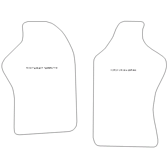 To fit Toyota Hiace Car Mats 2007 - 2019 & Heel Pad (B) - Picture 5 of 16